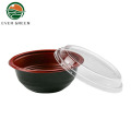 Mikrowavierbare schwarze Poke Donburi Food Verpackung Reisschale